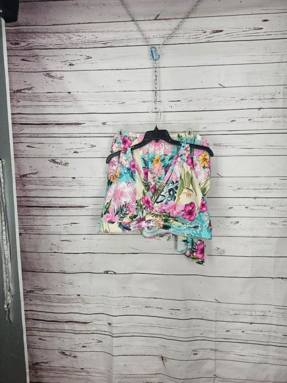 Torrid Womens Plus‎ Size 6 Floral Tropical Bikini Wrap Set Swim Top & Skirt